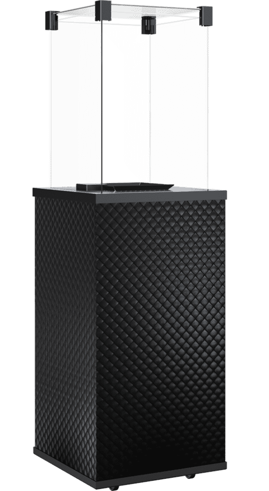 Газовый нагреватель Kratki PATIO Mini/G31/37Mbar/CZ/P, стекло, черное тиснение, с пультом управления Газовый нагреватель Kratki PATIO Mini/G31/37Mbar/CZ/P, стекло, черное тиснение, с пультом управления