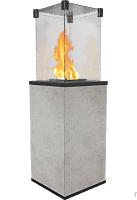 Газовый нагреватель Kratki PATIO/M/G31/37Mbar/Q/O/G, Oxide Grigio, с ручным управлением Газовый нагреватель Kratki PATIO/M/G31/37Mbar/Q/O/G, Oxide Grigio, с ручным управлением