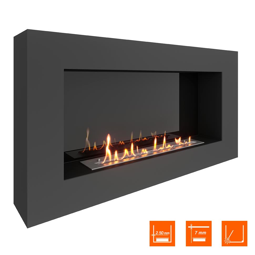 Биокамин SteelHeat WALL GRAND 1200 черный, стемалит Биокамин SteelHeat WALL GRAND 1200 черный, стемалит по цене 56 070 руб.