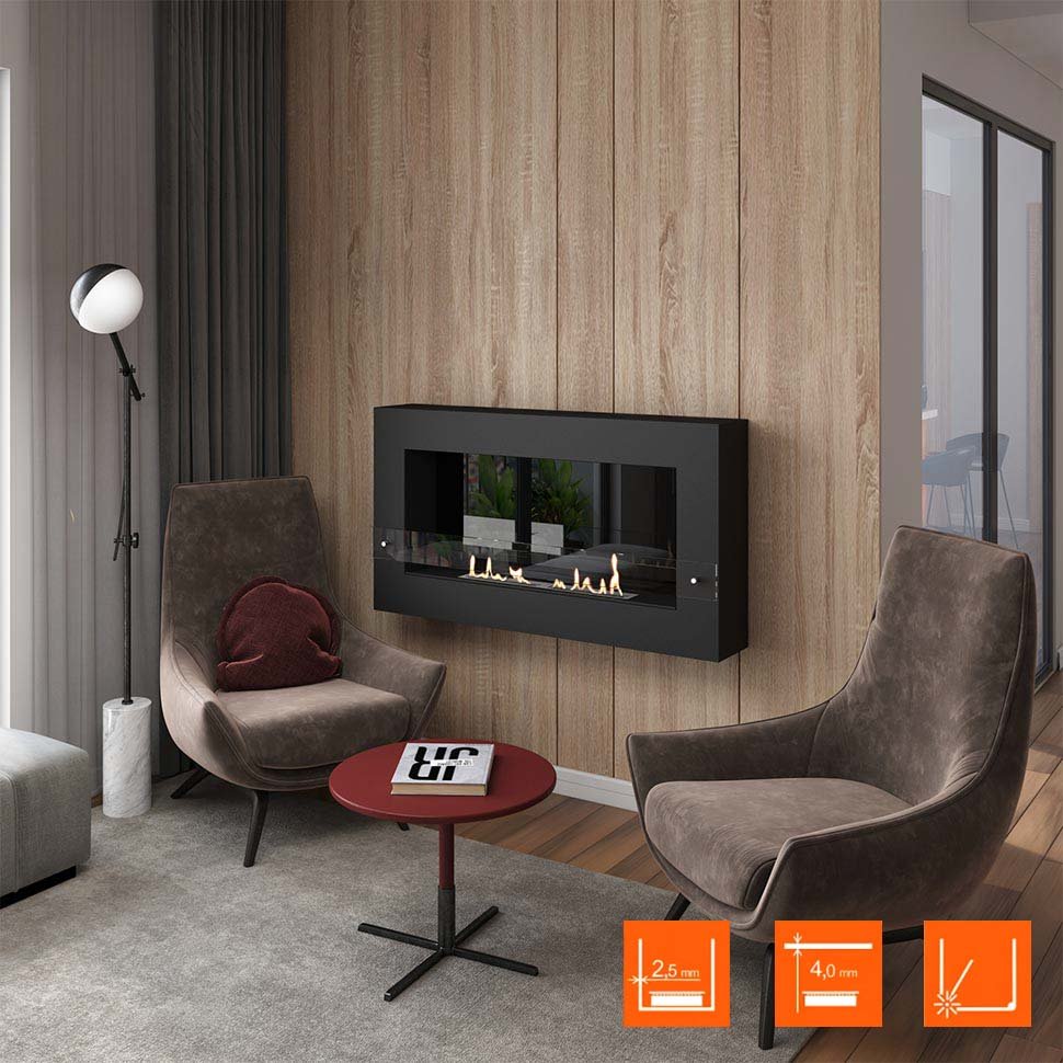 Биокамин SteelHeat WALL GRAND 1200 LITE черный, стемалит Биокамин SteelHeat WALL GRAND 1200 LITE черный, стемалит по цене 48 300 руб.