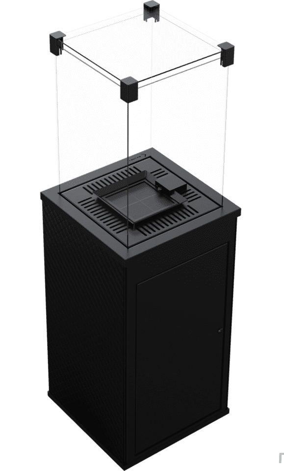 Газовый нагреватель Kratki PATIO Mini/G31/37Mbar/S, сталь, с пультом ДУ Газовый нагреватель Kratki PATIO Mini/G31/37Mbar/S, сталь, с пультом ДУ