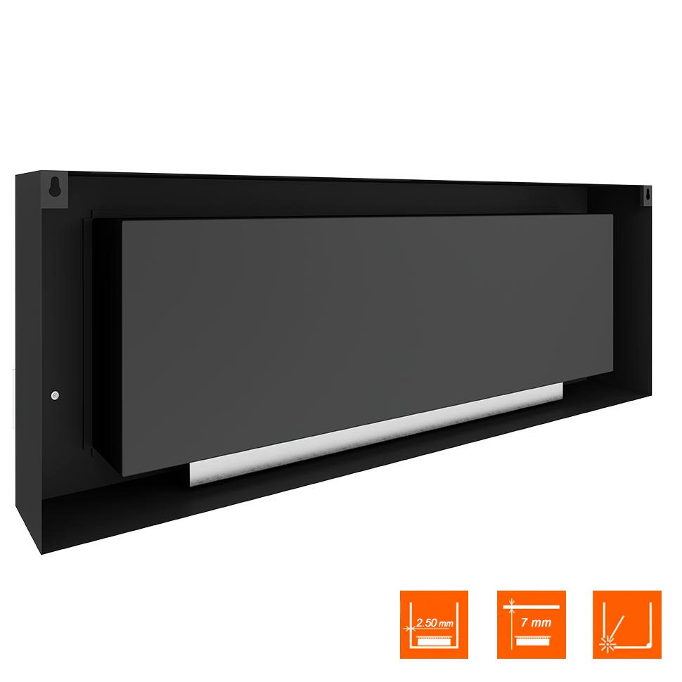 Биокамин SteelHeat WALL  LONG 1500 черный, стекло, стемалит Биокамин SteelHeat WALL  LONG 1500 черный, стекло, стемалит по цене 78 120 руб.