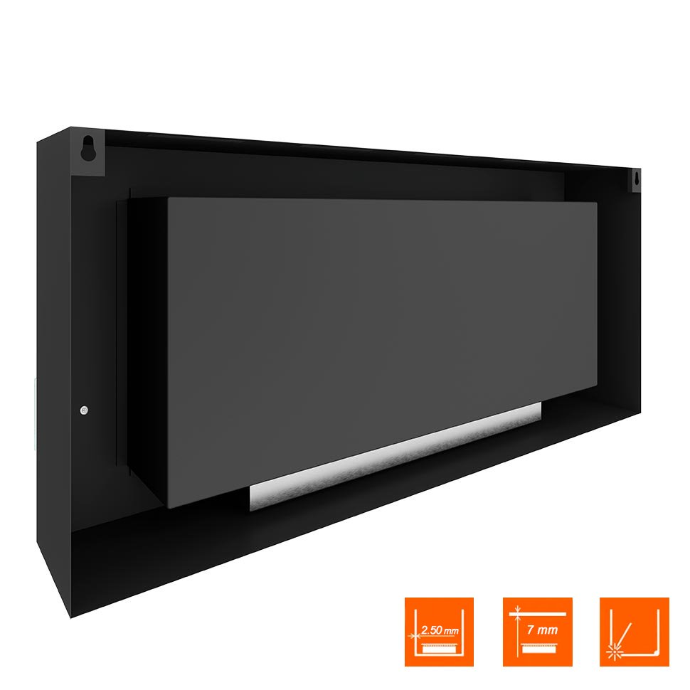 Биокамин SteelHeat WALL  LONG 1200 черный, стекло, стемалит Биокамин SteelHeat WALL  LONG 1200 черный, стекло, стемалит по цене 59 640 руб.