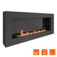 Биокамин SteelHeat WALL GRAND 1500 черный, стемалит Биокамин SteelHeat WALL GRAND 1500 черный, стемалит
