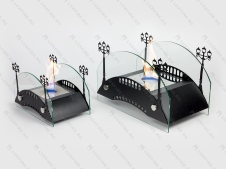 Настольный биокамин Lux Fire "Пушкинский мост" S (черный) по цене 14 641 руб.