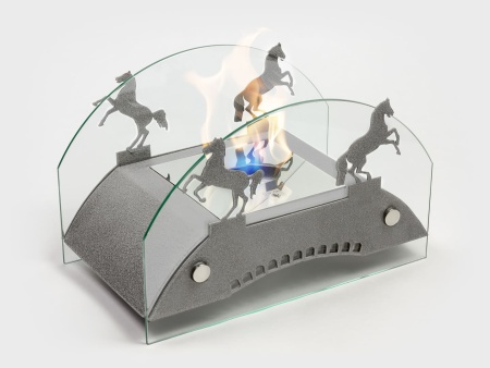 Настольный биокамин Lux Fire "Графский мост" M Серебро по цене 19 602 руб.