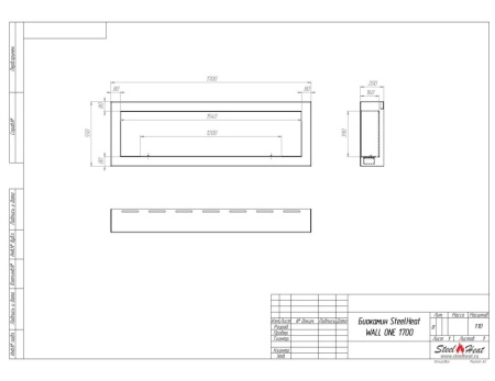 Биокамин SteelHeat WALL ONE 1700 черный, стемалит Биокамин SteelHeat WALL ONE 1700 черный, стемалит по цене 87 990 руб.