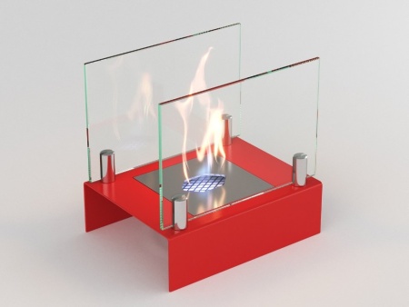 Настольный биокамин Lux Fire "Арлекино" S Красный по цене 8 833 руб.