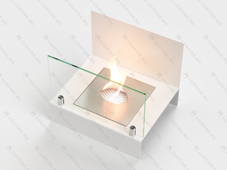 Настольный биокамин Lux Fire "Афиша" М (белый) по цене 10 527 руб.