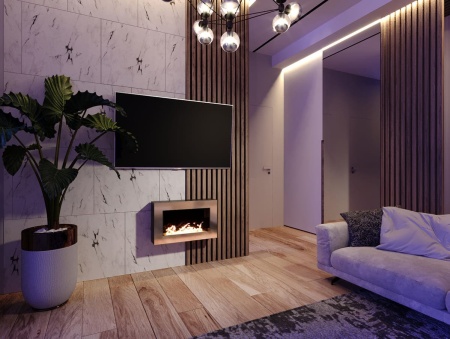 Биокамин "Русский огонь" Барокко 650N настенный с защитным стеклом по цене 32 450 руб.