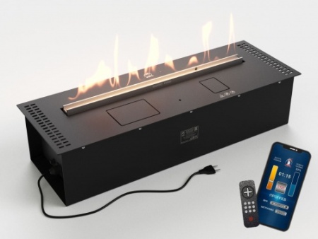 Автоматический биокамин Lux Fire Smart Flame 800 RC Black по цене 287 540 руб.