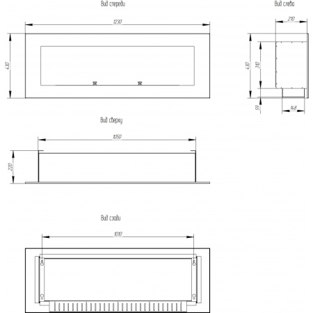 Биокамин Window 800 Арома grey по цене 41 000 руб.
